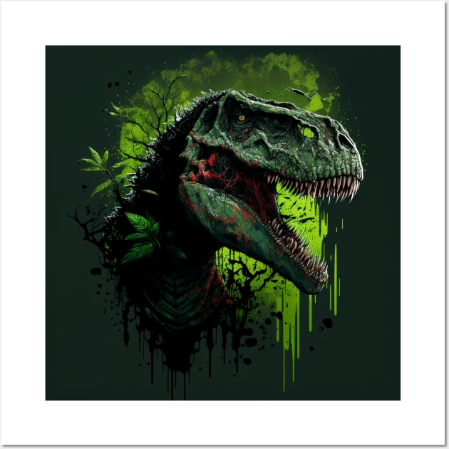 Tyrannosaurus rex Wall Art by Buff Geeks Art